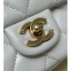 Fake Chanel Small Flap Bag With Top Handle White AS4023 Replica