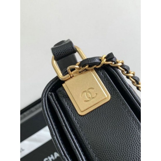 Replica Chanel Small Flap Bag with Top Handle AS4038 Black