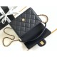 Replica Chanel Small Flap Bag with Top Handle AS4038 Black