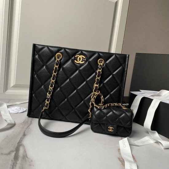 Replica Chanel Small Tote AS4940 Black