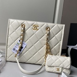 Replica Chanel Small Tote AS4940 White
