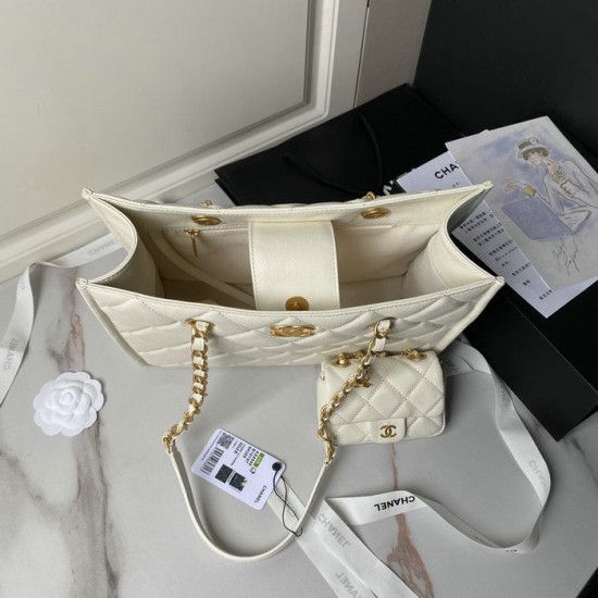 Replica Chanel Small Tote AS4940 White