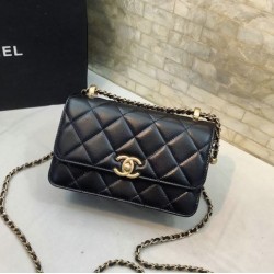 Replica Chanel Vintage Flap Bag Black AS2615