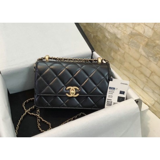Replica Chanel Vintage Flap Bag Black AS2615