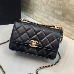 Replica Chanel Vintage Flap Bag Black AS2615