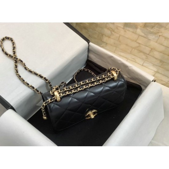 Replica Chanel Vintage Flap Bag Black AS2615