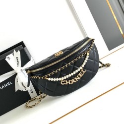 Fake Chanel Waist Bag AS4991 Black Replica