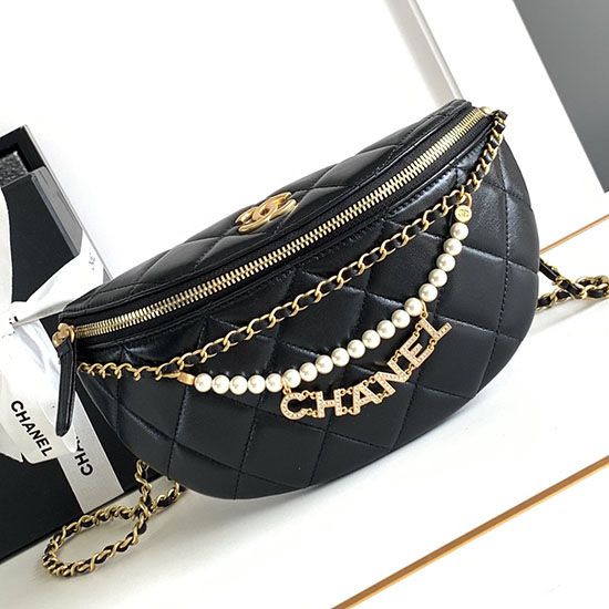Fake Chanel Waist Bag AS4991 Black Replica