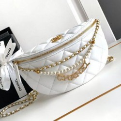 Replica Chanel Waist Bag AS4991 White