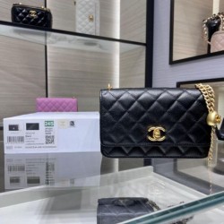 Replica Chanel Woc Chain Wallet AP3201 Black