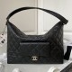 Fake Medium Chanel Calfskin Hobo Bag Black AS4339 Replica