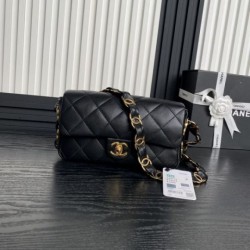 Replica Small Chanel Lambskin Flap Bag AS5167 Black
