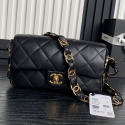 Replica Small Chanel Lambskin Flap Bag AS5167 Black