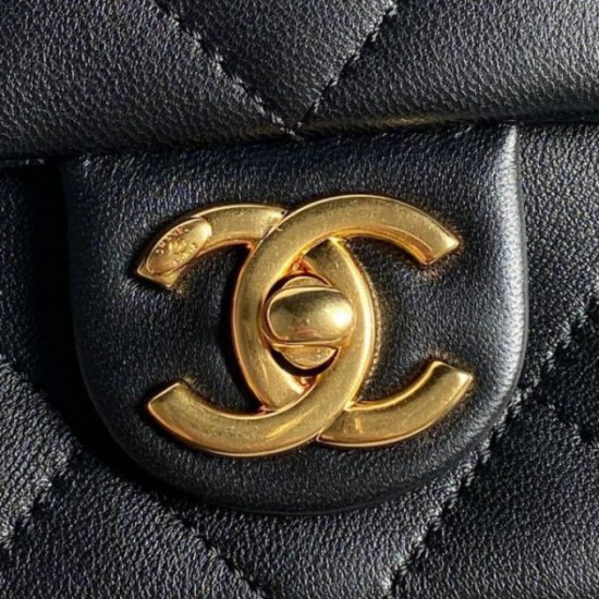 Replica Small Chanel Lambskin Flap Bag AS5167 Black