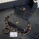 Replica Small Chanel Lambskin Flap Bag AS5167 Black