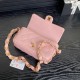 Fake Small Chanel Lambskin Flap Bag AS5167 Pink Replica