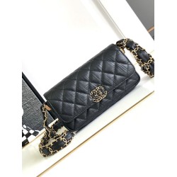 Replica Small Chanel Shoulder Bag Black AS6427