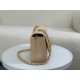 Replica Vintage Chanel Lambskin Flap Bag Beige A2221