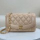Replica Vintage Chanel Lambskin Flap Bag Beige A2221