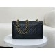 Replica Vintage Chanel Lambskin Flap Bag Black A2220