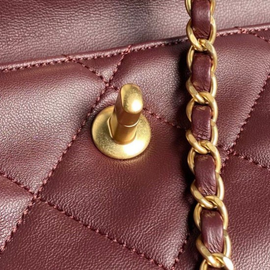 Replica Chanel 24B Clutch With Chain Vanity AS5038/AS5036 Burgundy