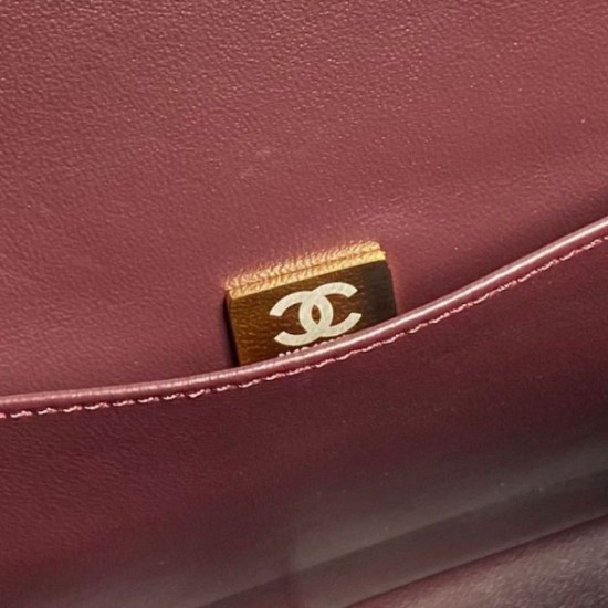 Replica Chanel 24B Clutch With Chain Vanity AS5038/AS5036 Burgundy