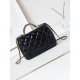 Replica Chanel 24B Gold Chain Handle Bag AS5043 Black