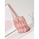 Replica Chanel Maxi Shopping Raffia Coco Beach Bag AS4576 Pink