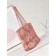 Replica Chanel Maxi Shopping Raffia Coco Beach Bag AS4576 Pink