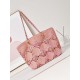Replica Chanel Maxi Shopping Raffia Coco Beach Bag AS4576 Pink
