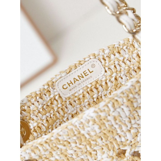 Replica Chanel Maxi Shopping Raffia Coco Beach Bag AS4576 Beige