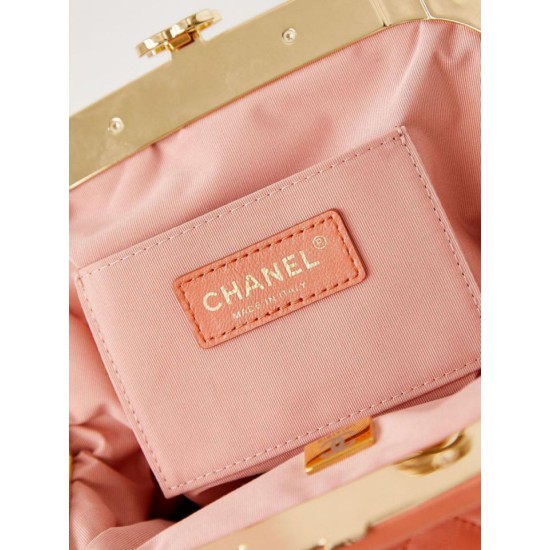 Fake Chanel Clutch AS4717 Crossbody Handbags Orange Replica