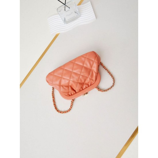 Fake Chanel Clutch AS4717 Crossbody Handbags Orange Replica