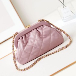 Fake Chanel Clutch AS4717 Crossbody Handbags Pink Replica