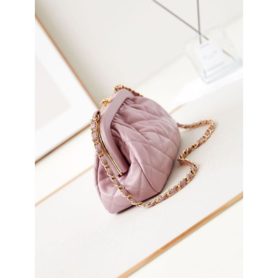 Fake Chanel Clutch AS4717 Crossbody Handbags Pink Replica