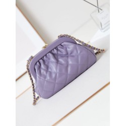 Replica Chanel Clutch AS4717 Crossbody Handbags Purple