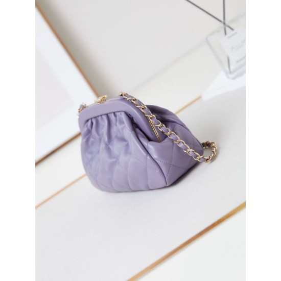 Replica Chanel Clutch AS4717 Crossbody Handbags Purple