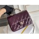 Replica Chanel Mini flap bag with top handle Bag AS5043/AS5032 Burgundy