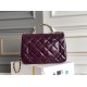 Replica Chanel Mini flap bag with top handle Bag AS5043/AS5032 Burgundy