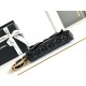 Fake Chanel Small Shiny Lambskin With Chain AP4027 Black Replica