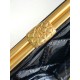 Fake Chanel Small Shiny Lambskin With Chain AP4027 Black Replica