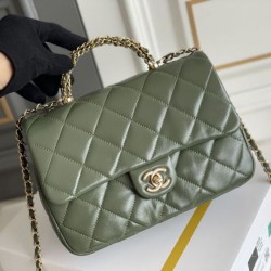 Replica Chanel Mini flap bag with top handle Bag AS5043/AS5032 Green