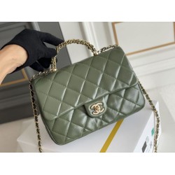 Replica Chanel Mini flap bag with top handle Bag AS5043/AS5032 Green