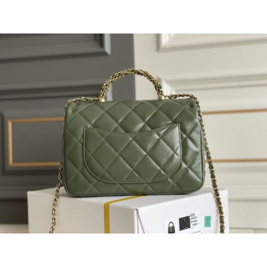 Replica Chanel Mini flap bag with top handle Bag AS5043/AS5032 Green
