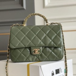 Replica Chanel Mini flap bag with top handle Bag AS5043/AS5032 Green