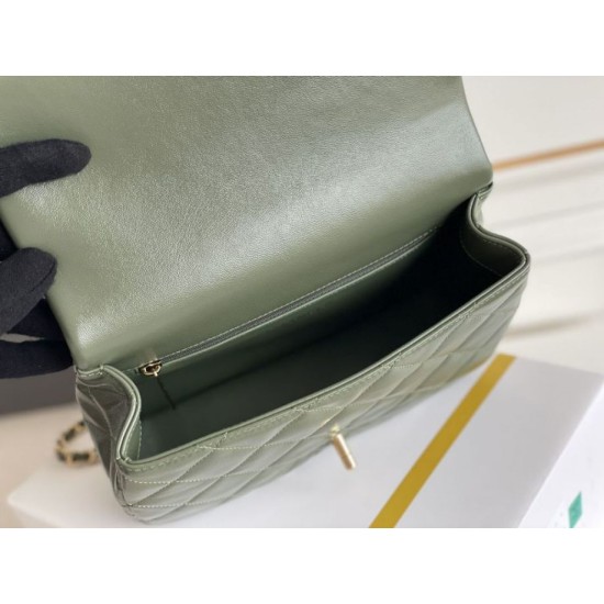 Replica Chanel Mini flap bag with top handle Bag AS5043/AS5032 Green