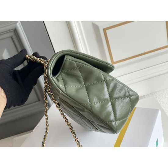 Replica Chanel Mini flap bag with top handle Bag AS5043/AS5032 Green