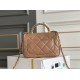 Replica Chanel Mini flap bag with top handle Bag AS5043/AS5032 Beige