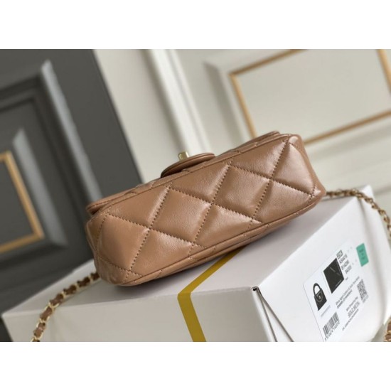 Replica Chanel Mini flap bag with top handle Bag AS5043/AS5032 Beige
