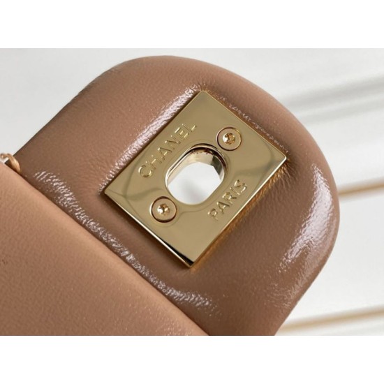 Replica Chanel Mini flap bag with top handle Bag AS5043/AS5032 Beige